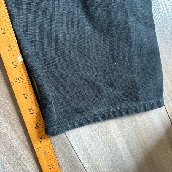 Carhartt B136-BLK Double Knee Carpenter Pants Black Canvas Loose Fit 32x32 - Picture 9 of 10